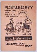 1940 Kézbesítő által az ügyfeleknek adott Postakönyv. sok reklámmal 32p.