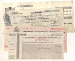 ~1930. 4db klf kitötetlen váltó, csekk T:vegyes