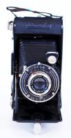 cca 1940 Franka Bonafix harmonikás fényképezőgép Ludwig-Dresden Victar f6,3/10,5cm objektívvel eredeti bőrtokjában /  Folding camera in original case