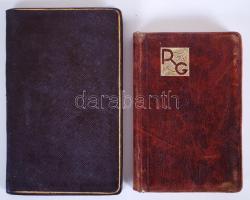 1939 Richter orvosi naptár bőrbe kötve + 1943 Heti előjegyzési naptár.