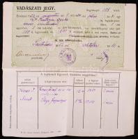 1923 Vadászati jegy