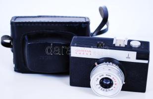 Lomo Smena 8M fényképezőgép T-43 f4/40 objektívvel 35mm-es rollfilmhez eredeti tokjában / Photo camera in original case