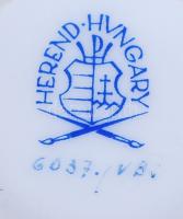 Kézzel festett Viktória mintás Herendi porcelán ékszeres szelence  / Chinaware Herend hand-painted j...