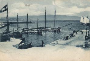 Zengg sailing ships (small tear)