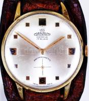 Cornavin Antimagnetic mechanikus férfi karóra bőr szíjjal, iránytűvel, szépen jár / 
Cornavin Antima...
