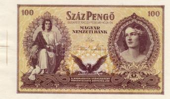 1943 100P "Szálasi" T:I jobb ívszéles illesztőkeretes példány! RRR!!!