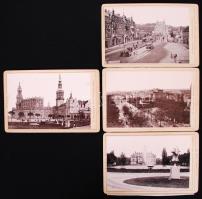 cca 1900 Drezda keményhátú fotósorozat / Dresden set of vintage photos 17x11 cm