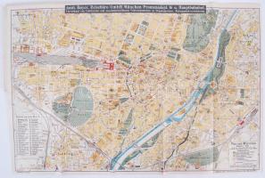 1920 München útikalauz térképpel / Offizieller Führer durch München with map