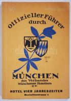 1920 München útikalauz térképpel / Offizieller Führer durch München with map