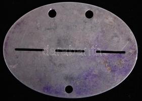 cca 1930 Harmadik Birodalom katonai azonosító  -  dögcédula / GErman Reich military identifier dog-t...