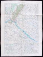 Pozsony katonai térkép / Pressburg military map 62x46 cm