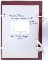 1947-1956 Horler Pogány: Budapest műemlékei II. c. könyvükhőz készített eredeti fotófelvételek. 21 t...