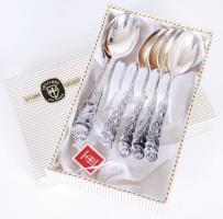 Solingen Justinus teás kanál készlet, jelzett, eredeti dobozában