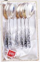 Solingen Justinus teás kanál készlet, jelzett, eredeti dobozában