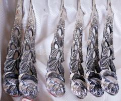 Solingen Justinus teás kanál készlet, jelzett, eredeti dobozában