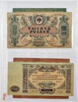 Vegyes orosz bankjegy gyűjtemény 1898-1961 közötti időszakból, 93db kizárólag klf bankjeggyel, szibé...