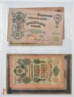 Vegyes orosz bankjegy gyűjtemény 1898-1961 közötti időszakból, 93db kizárólag klf bankjeggyel, szibé...