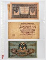 Vegyes orosz bankjegy gyűjtemény 1898-1961 közötti időszakból, 93db kizárólag klf bankjeggyel, szibé...