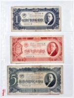 Vegyes orosz bankjegy gyűjtemény 1898-1961 közötti időszakból, 93db kizárólag klf bankjeggyel, szibé...