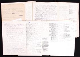 Csurka István: Házmestersirató c. drámájának kézirata, 100 gépelt oldal kézzel írt javításokkal, kiegészítésekkel, kritikát tartalmazó levéllel