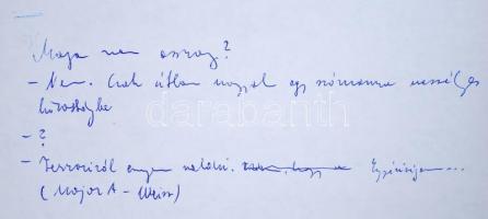 Csurka István: Házmestersirató c. drámájának kézirata, 100 gépelt oldal kézzel írt javításokkal, kie...