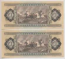 1975. 50Ft (2x) egymás utáni sorszámmal T:I-