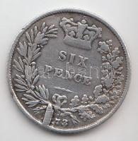 Nagy-Britannia 1873. 6p Ag "Viktória" T:2-,3
Great Britain 1873. Six Pence Ag "Victor...