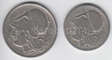 Görögország 1926. 1Dr + 2Dr T:3 Greece 1926. Drachma + 2 Drachmai C:F