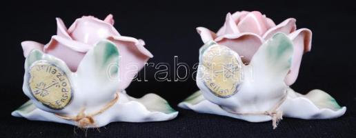 2db jelzett Ens rózsa lepattanásokkal / 
Ens roses with faults, 6x4cm