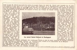 Budapest XI. Gellért hegy, francia nyelvű turista propaganda (EK)