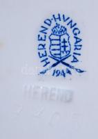 Kézzel festett, jelzett, hibátlan, mini Herendi porcelán kínáló tálkák, összesen 2 db / 
Hand painte...