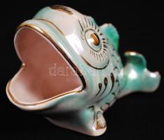 Halak, 3db kézzel festett, jelzett figura / 
Fishes, hand painted figure