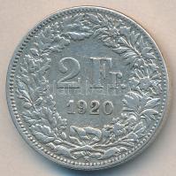 Svájc 1920. 2Fr Ag T:3
Switzerland 1920. 2 Francs Ag C:F