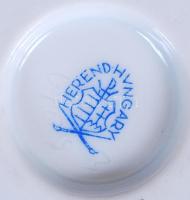 Herendi Viktória mintás körmös mini váza, kézzel festett, jelzett, hibátlan, m:8 cm /Handpainted Her...