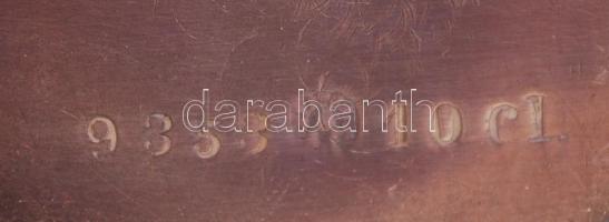 2db art deco stílusú, jelzett, ezüstözött alpakka kiöntő / 
Silver plated alpaca jugs in art deco st...