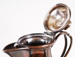 2db jelzett berndorfi ezüstözött alpakka kiöntő / 
Silver plated alpacca jugs with Berndorf hallmark...