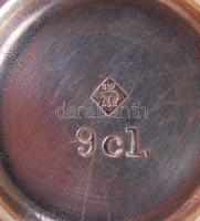 2db jelzett berndorfi ezüstözött alpakka kiöntő / 
Silver plated alpacca jugs with Berndorf hallmark...