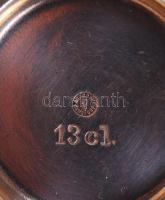 2db jelzett berndorfi ezüstözött alpakka kiöntő / 
Silver plated alpacca jugs with Berndorf hallmark...