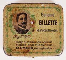 cca 1920 Genuine Gillette zsebbotorva eredeti dobozában / 
Genuine Gillette vest pocket model in ori...