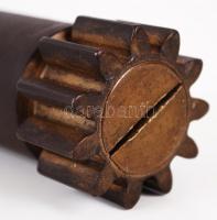 Töltényhüvelyből készített régi asztali öngyújtó / 
Table lighter made from cartridge case, 14,5cm