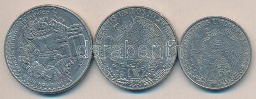 Mexikó 1978-1982. 1P + 5P + 50P T:2
Mexico 1978-1982. 1 Peso + 5 Pesos + 50 Pesos C:XF