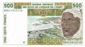 Nyugat-Afrikai Államok / Burkina Faso 1999. 500Fr T:I (kis sarokhajlás) West African States / Burkina Faso 1999. 500 Franc C:UNC (minor earmark)