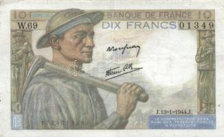 Franciaország 1932-1947. 5Fr + 10Fr + 100Fr T:III
France 1932-1947. 5 Francs + 10 Francs + 100 Franc...