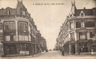 Lens, Rue de la Paix, shops