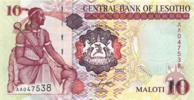 Guinea 1985. 50Fr + Lesotho 2007. 10M T:I
Guinea 1985. 50 Francs + Lesotho 2007. 10 Maloti C:UNC