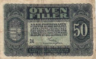 1920. 20f, 50f + Olaszország/Velence/osztrák-magyar megszállás 1918. 1L T:II,III