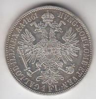Ausztria 1861A 1Fl Ag "Ferenc József" T:2 apró ph.
Austria 1861A 1 Florin Ag "Franz J...