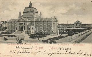 Zagreb Art Pavilion and railway station