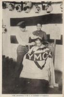 Japanese YMCA barber in Siberia