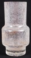 Repesztett üveg váza /  Vintage glass vase, 15cm
